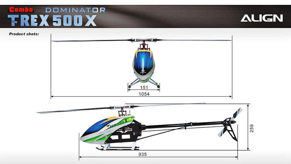 Align T-REX 500X Dominator Combo Belt RH50E18 RC Helicopter