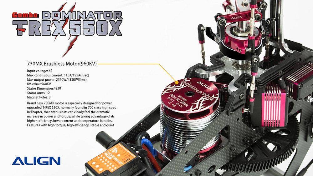 Align T-REX 550X Super Combo RH55E18 RC Helicopter