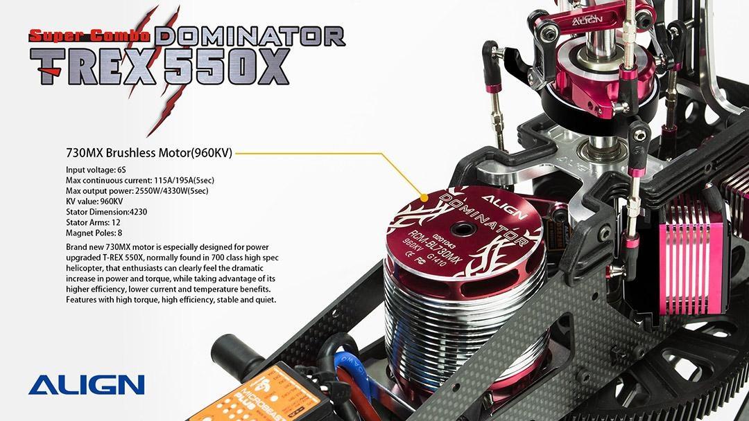 thumbnail image 2 of H550 3538 1220KV Brushless Motor For Align Trex 550 RC Helicopter - High Performance Upgrade 2 of 12