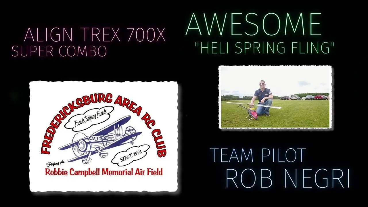 Rob Negri Align TREX 700X Saturday Demo 1 Heli Spring Fling 2017