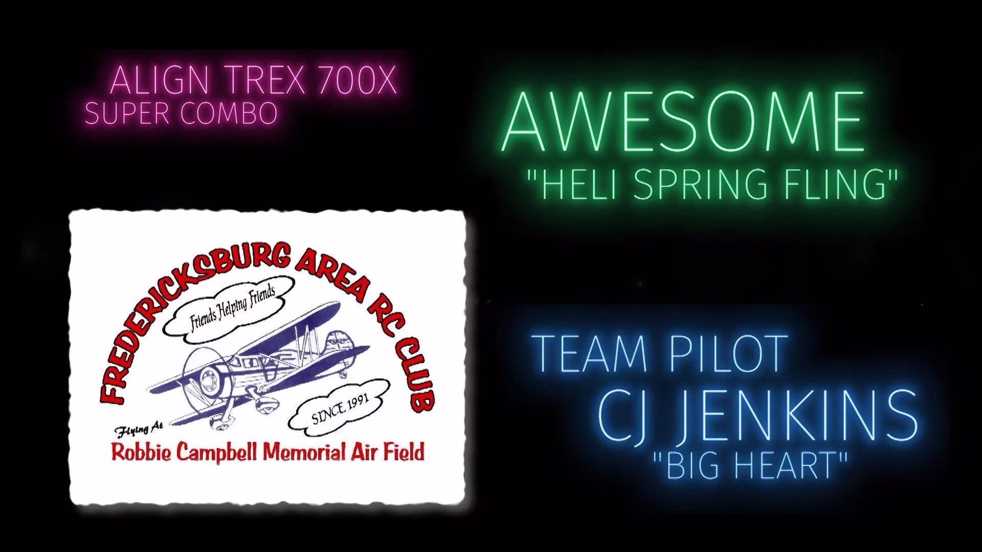CJ Jenkins Align TREX 700X Friday Demo 1 Heli Spring Fling 2017